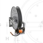 SWCR: Spring rewind arc welding reels power rewind