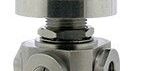 Beswick Engineerings 4 port stainless steel ball valve