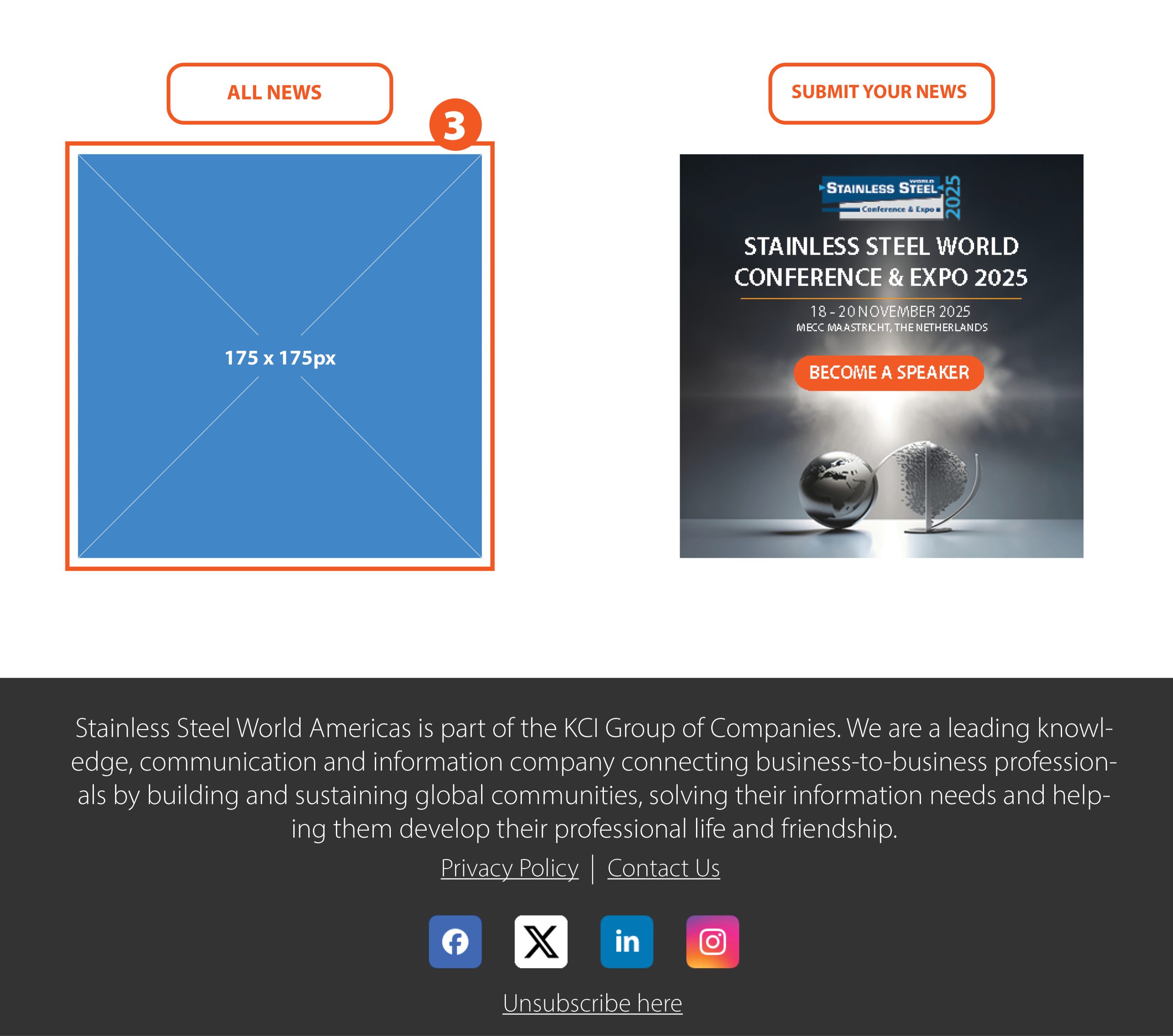 Newsletter Showcase Banner