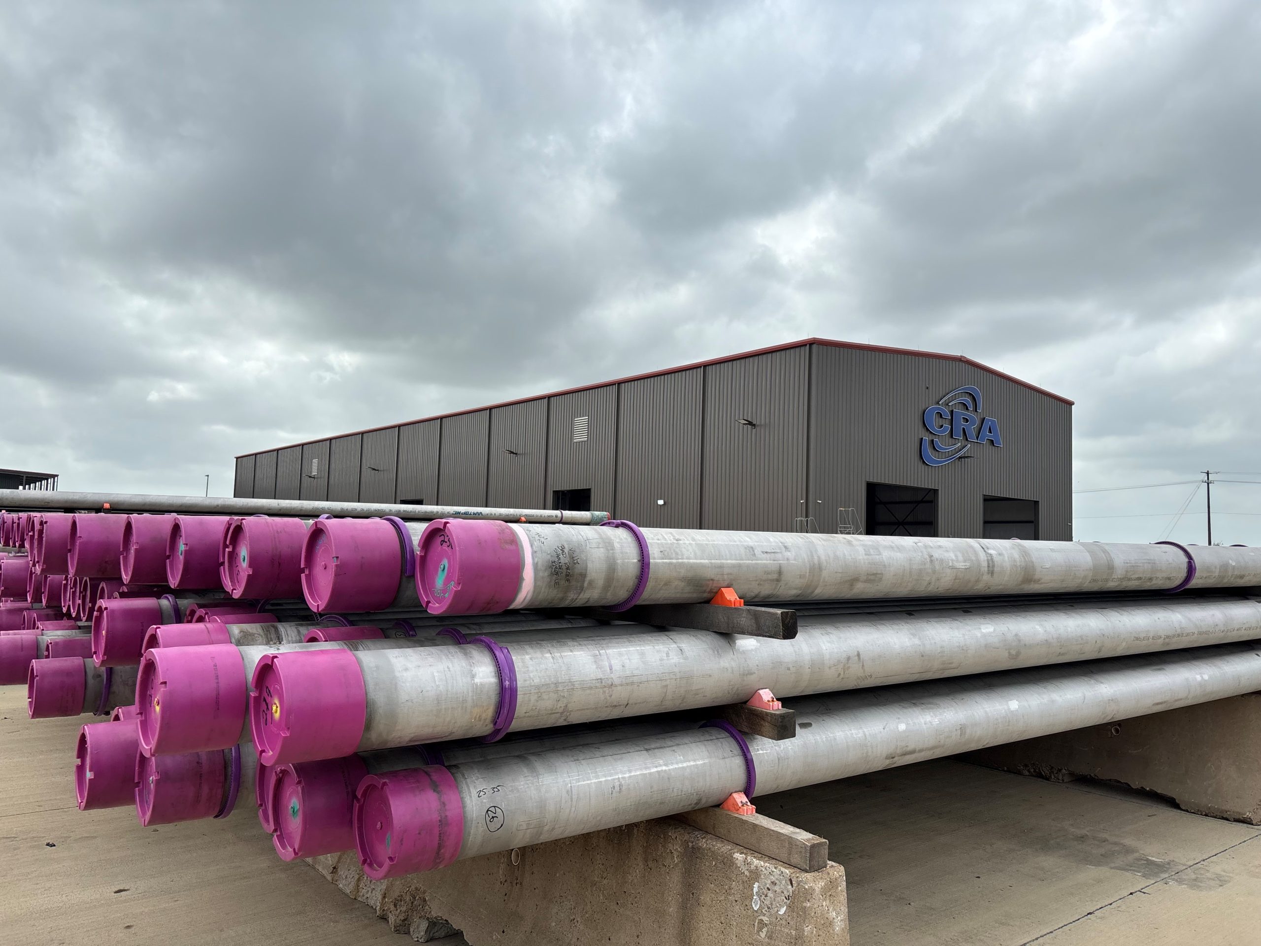 CRA Brenham Pipe Yard View